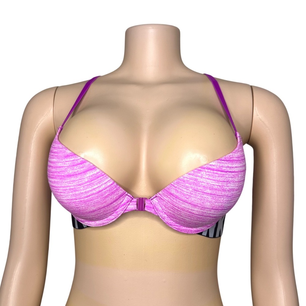 Pink Victoria's Secret Push Up Pigeonnant Bra Size 34A Pink